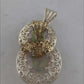 Scrollwork Oval Pendant with 10x12mm Diaspore Color Quartz Gemstone