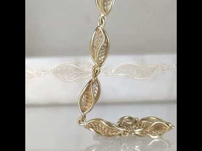 Filigree Link Bracelet Adjustable
