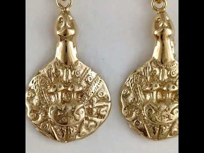 symbolic drop earrings