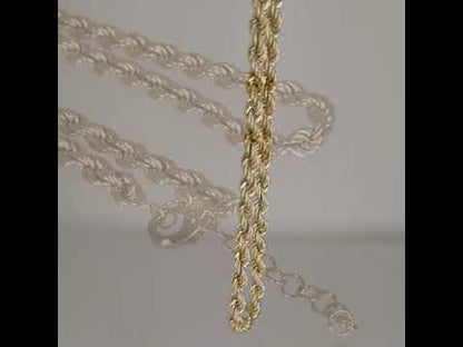 Rope Chain Delicate Statement Necklace - 5.5mm Gauge - Adjustable