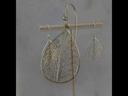 Teardrop Filigree Earrings – Delicate Openwork Design