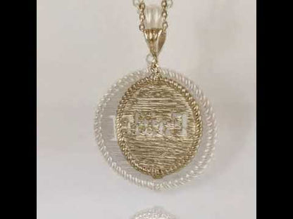 Round Faith Cutout Pendant
