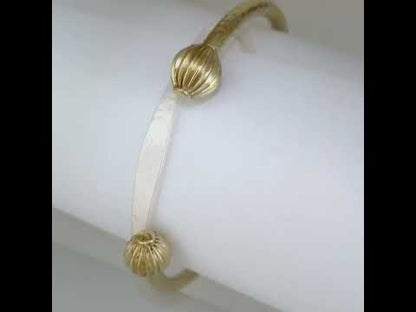 Hammered Open Cuff Bracelet