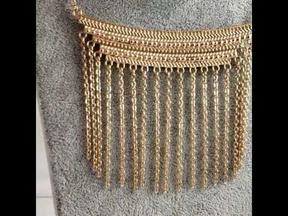 Cleopatra Collection Fringe Chain Necklace
