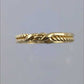 Twisted Double Band Gold Ring - 10k,14k,18k