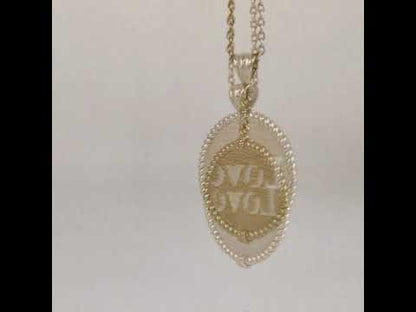 Round Love Cutout Pendant