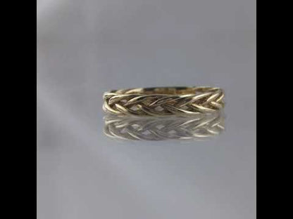 Gold Braided Ring - 10k,14k,18k