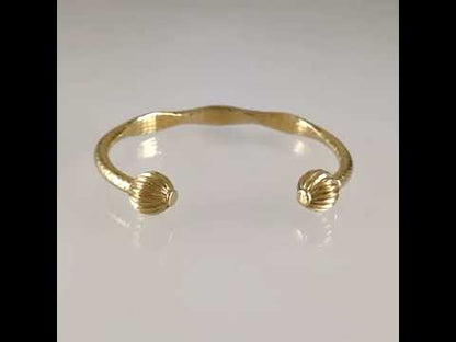 Hammered Open Cuff Bracelet