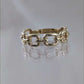 Square Chain Link Gold Ring - 10k,14k,18k