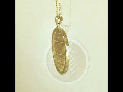 Round Pendant Hammered Edge Disc Medallion