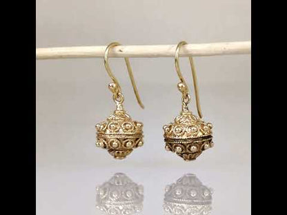 Ornate Bead Drop Earrings