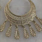 Statement Teardrop Filigree Earrings with Fringe Accents