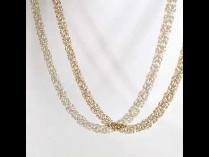 Timeless Classic Byzantine Necklace Lobster Claw Clasp - 5.5mm Gauge