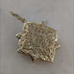 Filigree Geometric Oriental Design Gold Earrings