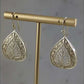 Teardrop Filigree Earrings with Elegant Openwork Design