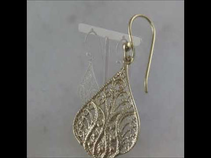 Filigree Teardrop Earrings – Lightweight and Elegant