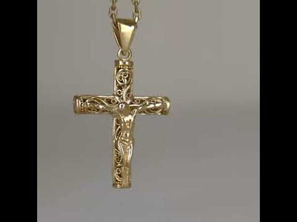 Crucifix Cross Pendant Religious Detail