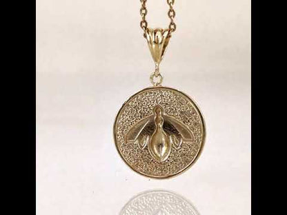 Bee Medallion PendantBee Medallion Pendant