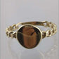 Engravable Cuban Chain Link Shank Gold Ring - 10k, 14k, 18k