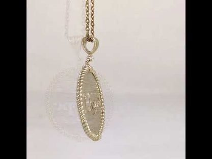 Round Hope Cutout Pendant