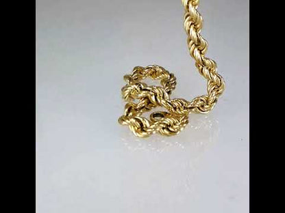 Bold Rope ChainStatement Necklace  8mm gauge Adjustable