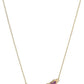 18K Gold Plated 18" Genuine Gemstone Dagger Necklace