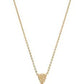 18K Gold Plated 10 x 5mm Gemstone Filigree Pendant