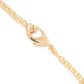 Filigree Locket Shaker Pendant with Floating Gemstones – 36 in. Love Link Chain