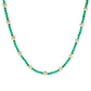 18K Gold Plated Gemstone Bead Necklace