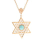 Turquoise  Cross Pendant 8mm