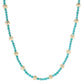 18K Gold Plated Gemstone Bead Necklace