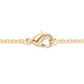 18K Gold Plated 10 x 5mm Gemstone Filigree Pendant
