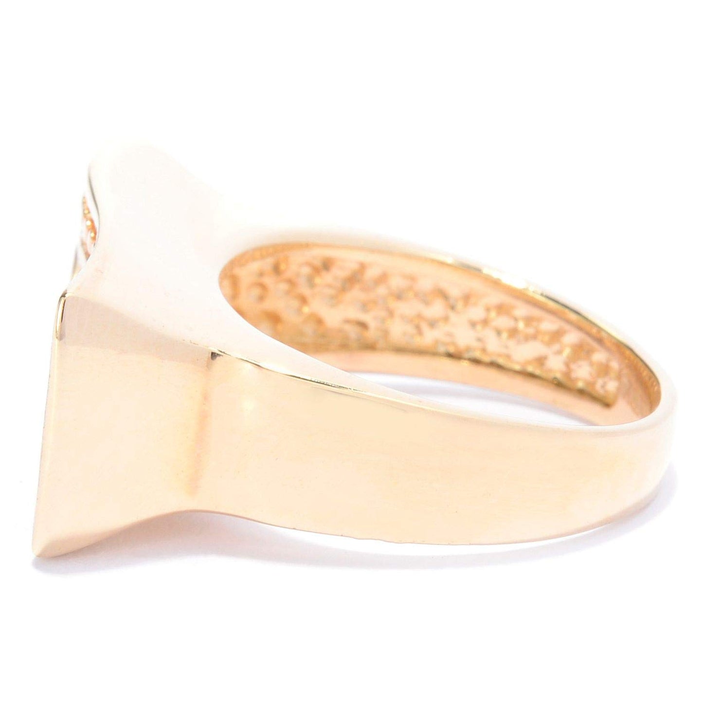 Scrollwork Wave Ring . Yellow Gold or Rose Gold