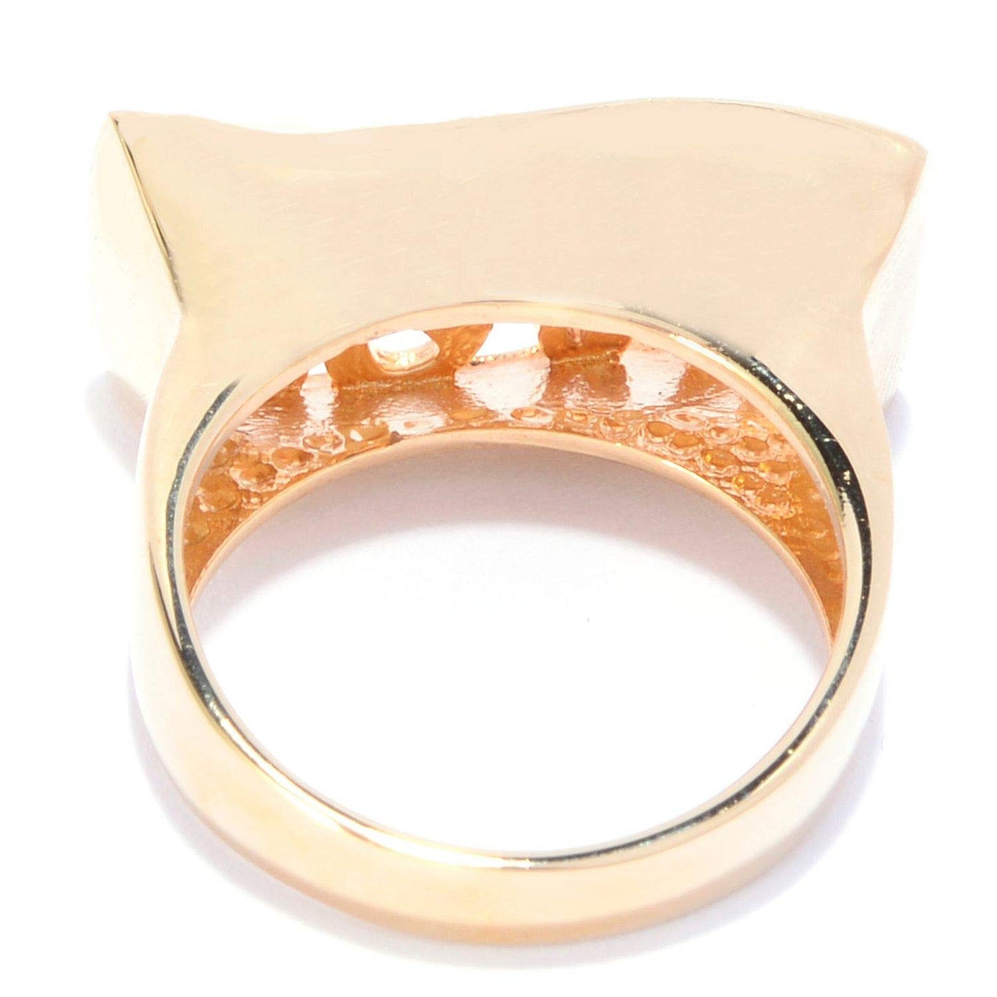 Scrollwork Wave Ring . Yellow Gold or Rose Gold