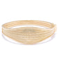 Wickerwork Hinged Cuff Bangle with Figure 8 Safety Lock