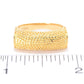 18K Gold Plated Polished & Textured Ring