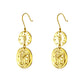 Gold Over Bronze 2 Ancient Roman Coin Earring