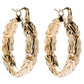Byzantine Hoop Earrings with Woven Detail