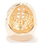 Gold Plated Elongated & Domed Filigree Ring