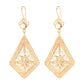 Gemstone Elongated Earrings 1.5"
