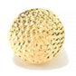 18K Gold Plated Bronze Diamond Cut & Filigree Dome Ring