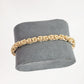 Gold Byzantine Chain Bracelet – Artisan Design, Statement Gold Jewelry with Adjustable Length