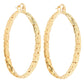 Byzantine Link Hoop Earrings with Timeless Texture