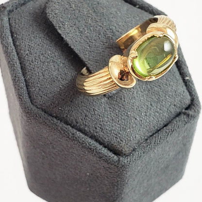 18K Gold Plated 1.25ctw Gemstone Textured Band Ring - TurkishBling