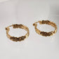 Byzantine Hoop Earrings with Woven Detail