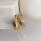 Byzantine Hoop Earrings with Woven Detail