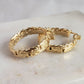 Byzantine Hoop Earrings with Woven Detail