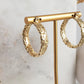 Byzantine Hoop Earrings with Woven Detail