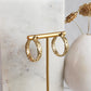 Byzantine Hoop Earrings with Woven Detail