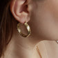 Byzantine Hoop Earrings with Woven Detail